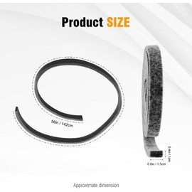 WE09X20441 WE09X27634 Lower Drum Felt Seal - Compatible With General Electric Hotpoint Whirlpool Kenmore Dryer - Replaces WE9M30 AP6889049 PS12722961 GTD42EASJ2WW GTD33EASK0WW DBSR453EB2WW