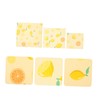 Baluue 3pcs Reusable Beeswax Wraps for Food Storage Organic Biodegradable
