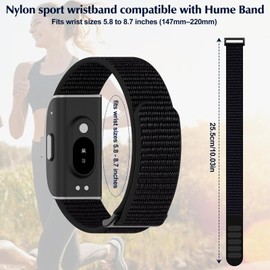 4 Pack Nylon Bands Compatible with Hume Band Replacement Strap 1.0