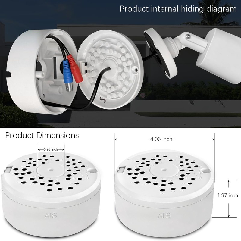 (Camera Junction Box) Junction Box for CCTV Camera, Outdoor Camera