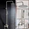 MOSSON Rain Shower System Outdoor Shower Fixtures with 8" Rain