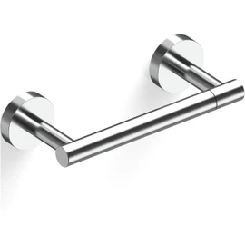 RARXTR Polished Finish Toilet Paper Holder SUS304 Stainless Steel Double Post Pivoting Toilet Paper Roll Holder Wall Mounted Toilet Tissue Holder for Commercial Bathroom RV