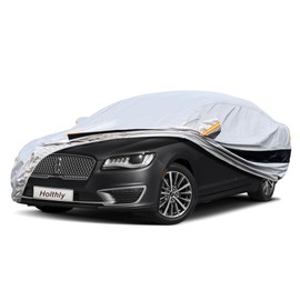 Holthly Sedan Car Cover Custom Fit Lincoln MKZ 2013-2025, Car Cover Waterproof All Weather for Automobiles, Sun Rain Dust UV Protection.