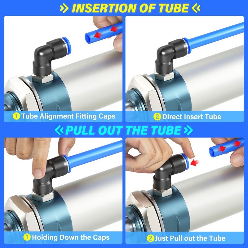 TAILONZ PNEUMATIC Blue 4mm or 5/32 inch OD 2.5mm ID