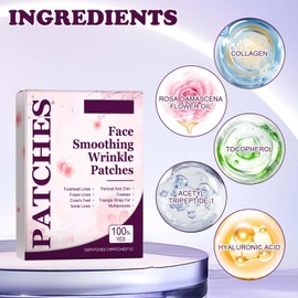 Pack of 384 Wrinkle Plasters, Anti-Wrinkle Plasters, Reusable Face Wrinkle Plasters, Reduce Fine Lines, Suitable for Neck, Forehead, Eyes and Lips