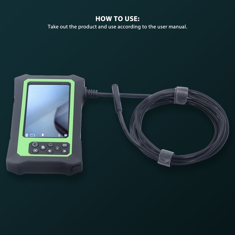 Endoscope Camera IP67 Waterproof 4.3in 8mm Lens 1080P Bending Borescope