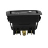 X AUTOHAUX 4pcs DC 12V Universal 6 Pins Momentary Electric