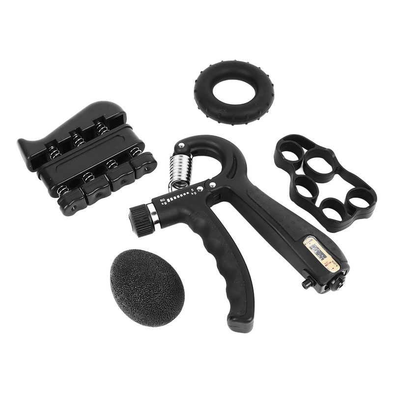 5Pcs Grip Strengthener Trainer Kit Hand Exercise Ball Finger Trainer