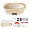 XPXKJ Heating Bread Proofing Basket Set Foldable Thermostatic Silicone Bowl