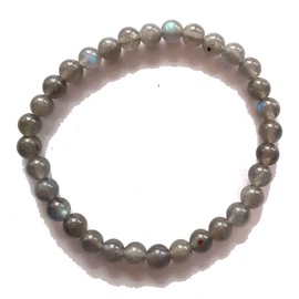 Perlen Stein Armband, Labradorit Kugel Armband 6 mm, Edelstein Armschmuck