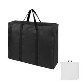 Loenel Folding Table Storage Bag, Waterproof Heavy Duty Large Carrying Bag for 8FT Picnic/Camp Tables, Portable Cover with Durable Handles (bag only) - 49" D x 30" W x 4.5" H