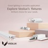 VEOLUX Lighting, H Track 4 feet Single Circuit,120V with 2