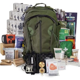 2 Person Emergency Kit/Survival Backpack for 72 Hours for Natural Disasters, Hurricanes, Emergency or Bug Out Situations (Olive Drab)