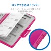 Elecom CMC-SDCPP12PN Memory Card Case, SD Case, Plastic, Holds 6