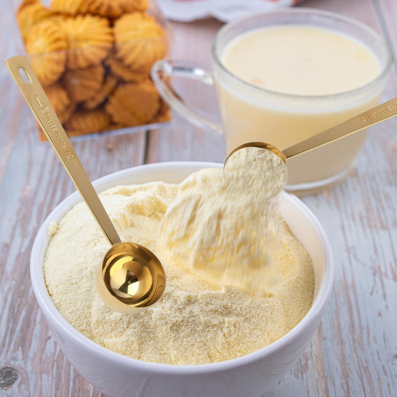 15ML Measuring Scoop for Collagen Supplements: Precision Gold Measuring Spoon