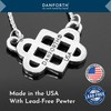 DANFORTH – Celtic Love Knot Necklace – Handcast Pewter Pendant