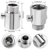 Bestgle 3Pcs Universal Shower Head Shut-Off Valve, G1/2 Water Control