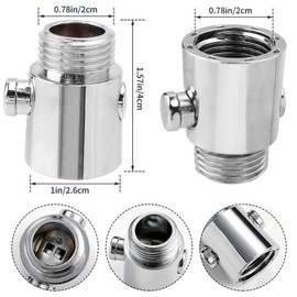 Bestgle 3Pcs Universal Shower Head Shut-Off Valve, G1/2 Water Control on/Off Shower Valve for Shower Head Replacement Part