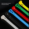 Reusable Zip Ties Nylon 100 PCS (White, 12inch)