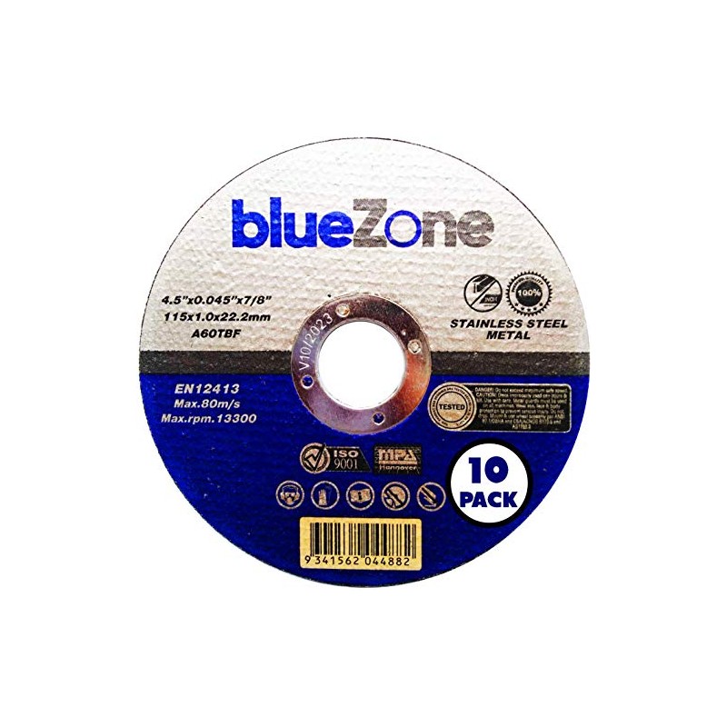 blueZone Pack of 10 x Ultra thin 115 x 1mm