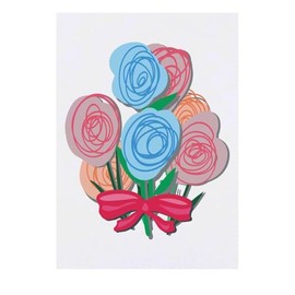 Azeeda 'Blumenstrauß' Temporäres Tattoo - Hautfreundlicher & Ungiftiger Abziehbild · Wasserfest (TO00084723)