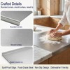 Stainless Steel Cutting Board with Counter Lip,Metal Pastry Board Kitchen