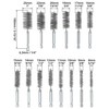 QWORK® 14-Piece Wire Brushes for Drills - 8 mm to