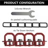 Tie Down Anchors Truck Bed Side Wall Anchor Compatible with