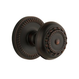 Grandeur 822282, Passage-2.375", Timeless Bronze Newport Rosette with Parthenon Knob