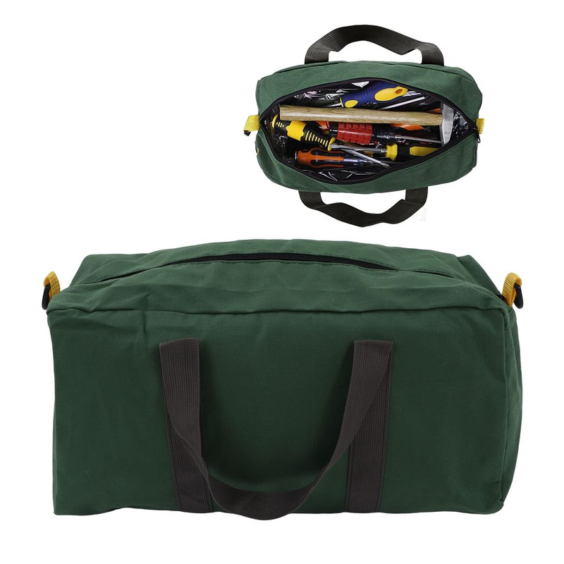 Heavy Duty Hand Tool Bag, Large Capacity Canvas Tool Tote