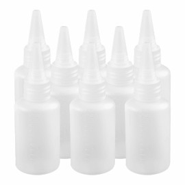 Lang Horn 8 Piece Applicator Bottles 60 ml squeeze bottle Condiment Bottles Glue Bottles Hair Oil Applicator Bottles