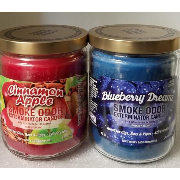 Smoke Odor Exterminator 13 oz Jar Candles Assortment Two Fragrances