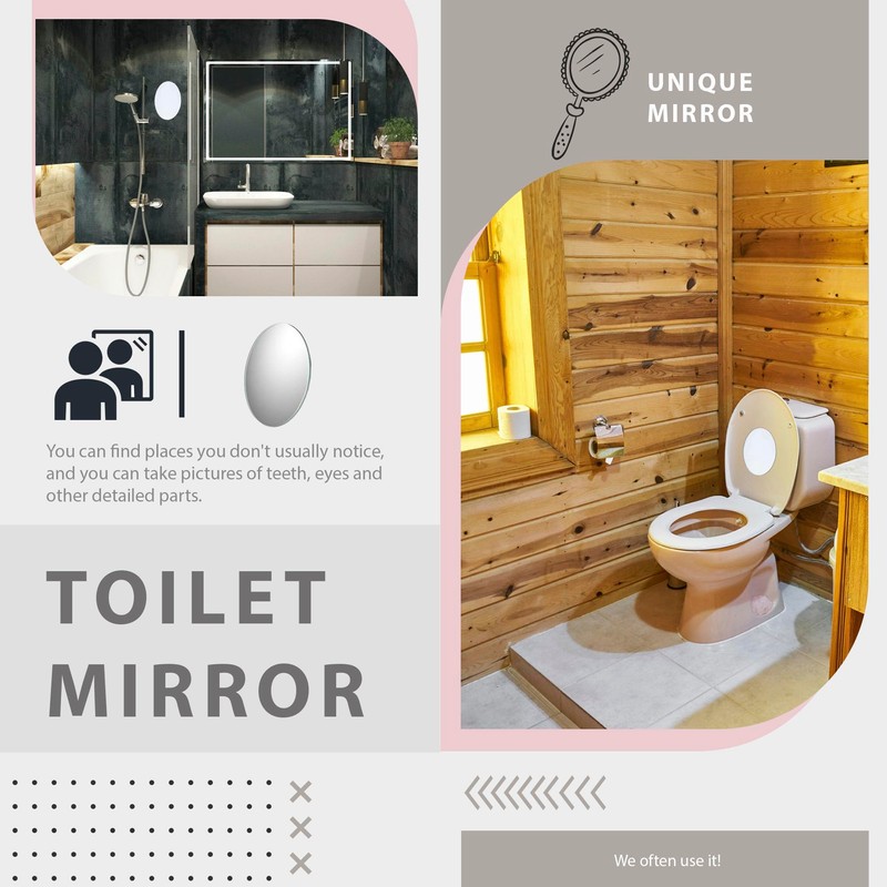 Practical Toilet Mirror for Wiping – Compact, Portable & Easy