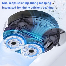 TDDBM Deebot Mopping Pads,Spinning Mopping Pads for ECOVACS Deebot T10 OMNI/T10 Turbo/X1 PRO Omni X1 Omni/X1 Turbo,Washable Reusable,Vacuum Mop Replacement Pads(10Pcs)