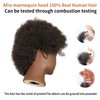 Afro Mannequin Head With 100% Human Hair 8-Inch Mannequin Head