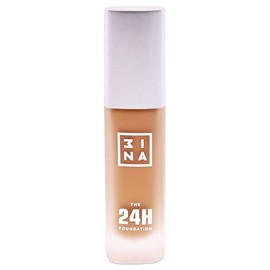 3INA Makeup - Vegano sin crueldad - libre de parabenos - Fórmula de larga duración 24H - Acabado mate natural - The 24h Foundation - 663-Brown