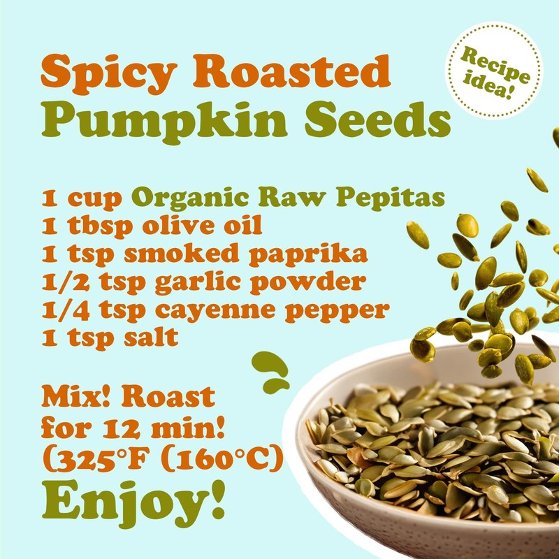 Food to Live Organic Raw Pepitas, 2 Pounds — Non-GMO,