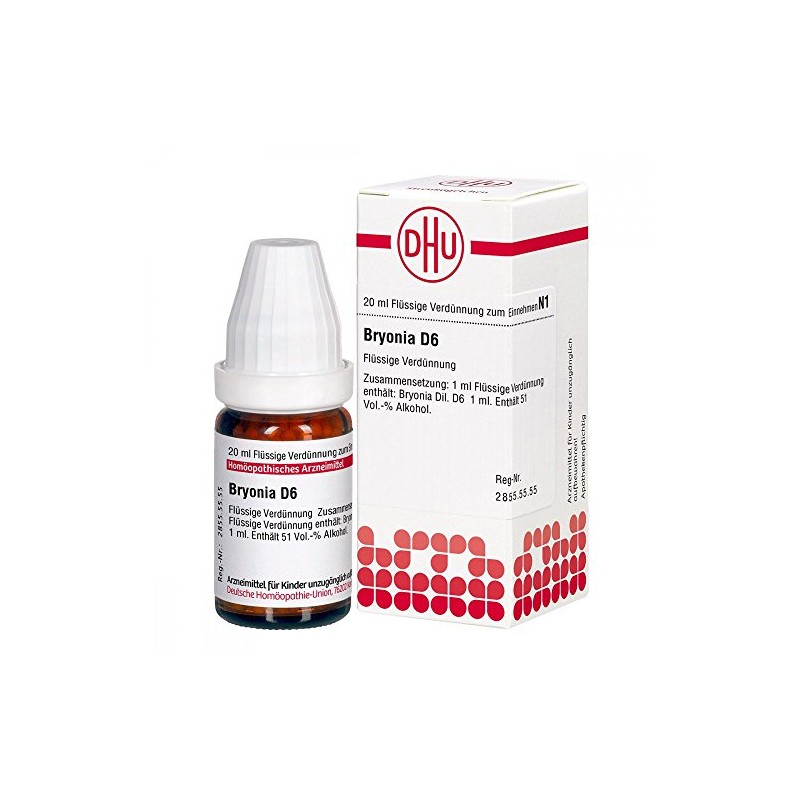 DHU Bryonia D6 Dilution, 20 ml Solution