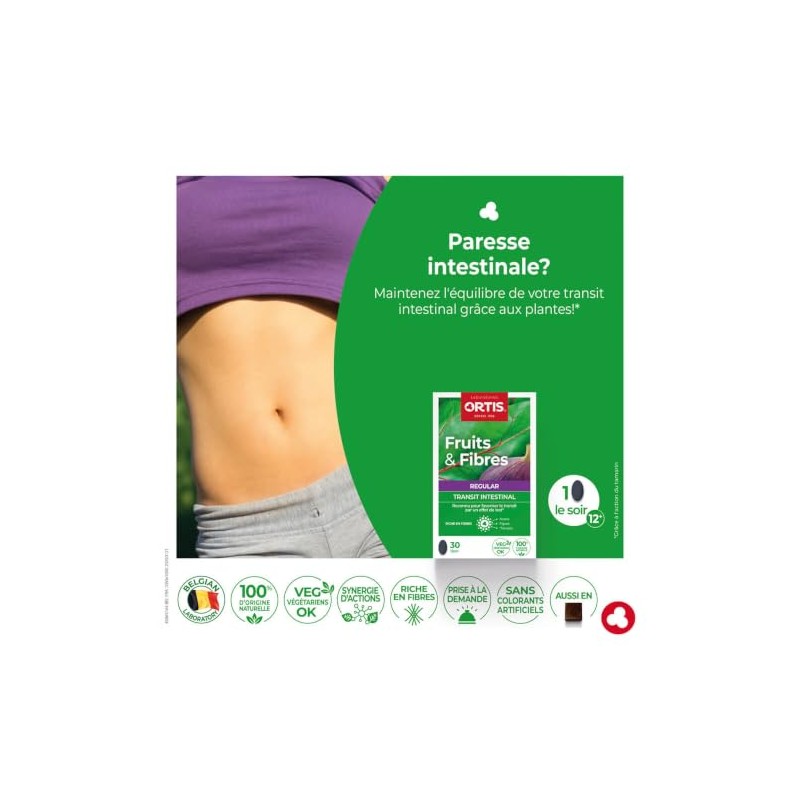 Ortis Frutta&Fibre Classico Integratore Transito Intestinale 30 Compresse