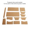 13 Pcs Leather Wallet Template Transparent Clear Acrylic Leather Template