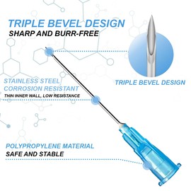 23G 0,6x25mm Kanülen, Edelstahl Dosierzubehör, Nachfüllflüssigkeiten, Einzeln verpackt, Für Industrie, Wissenschaftslabore, Hobby & Heimwerk, Mehrzweck-Messwerkzeuge(50 Stück