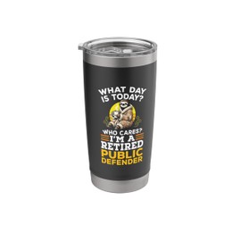 Sloth Coffee Retired Public Defender Stainless Steel Insulated Tumbler