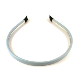 Blue headband faux leather hair band headband skinny thin narrow 3/8 wide