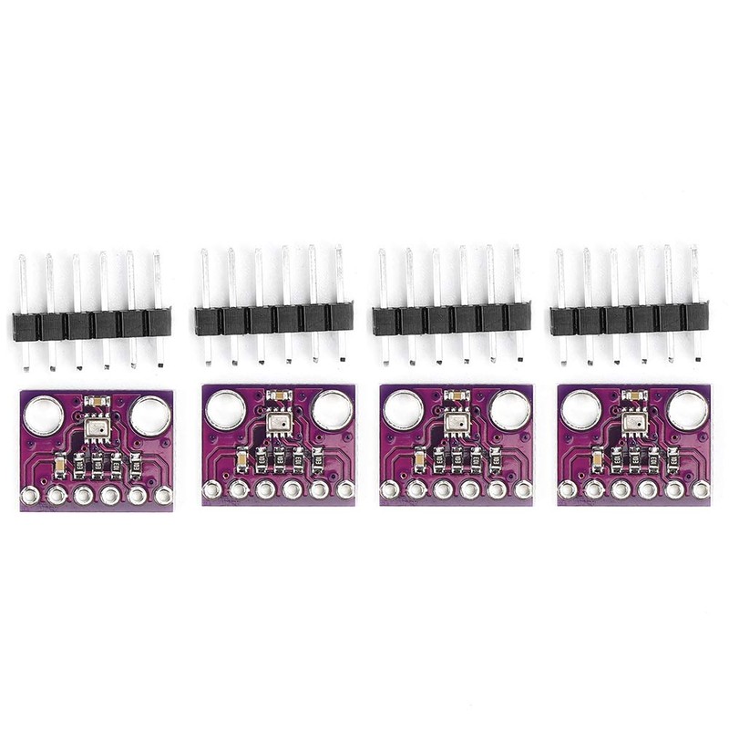 4 Pieces Temperature Sensor Board, GY-BMP280-3.3 Humidity Sensor 300-1100 HPa