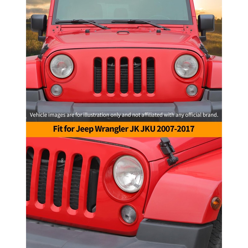 Hoolcar Headlight Bezels Headlight Cover Trim & Front Turn Signal