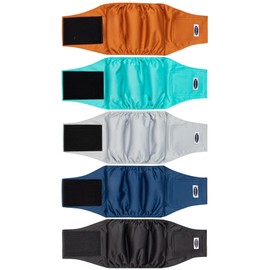 Tuiskusa Male Dog Diapers, High Absorbing Dog Belly Bands for Male Dogs, Washable Reusable Dog Males Wraps(5 Pack)