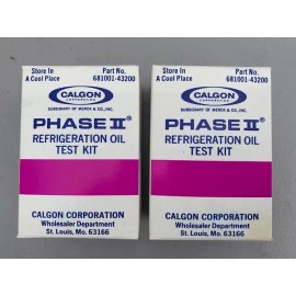 CALGON Phase II Refrigeration Oil Test Kit 681001-43200   LOT OF 2  *NEW*