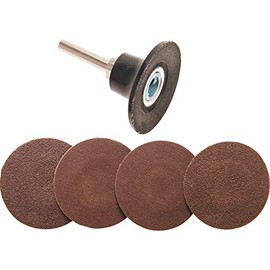 BGS Sanding Discs with Mounting Plate – 50 mm, Pack of 1, 8590