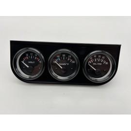Racing Gauge Kit 52mm Triple kit Volts Gauge - Water Temp Gauge - Oil Pressure Sensor 3in1