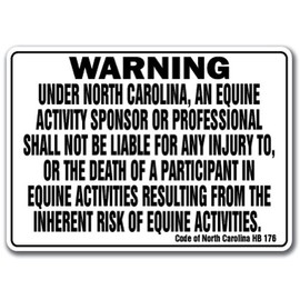 North Carolina Equine [3 Pack] of Vinyl Decal Stickers | 3.3" X 5" |Indoor/Outdoor | Funny Decoration for Laptop, Car, Garage, Bedroom, Offices | SignMission